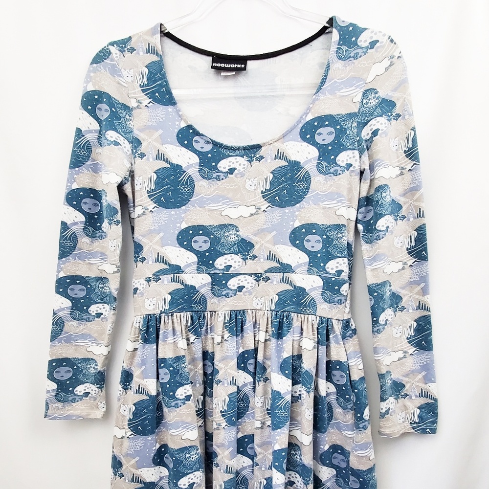 NOOWORKS Arctic Fox Print Ballet Dress